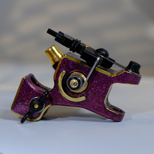 ALIEN V3 - violet&gold&glitter- RCA - for cartridges and trad. needles